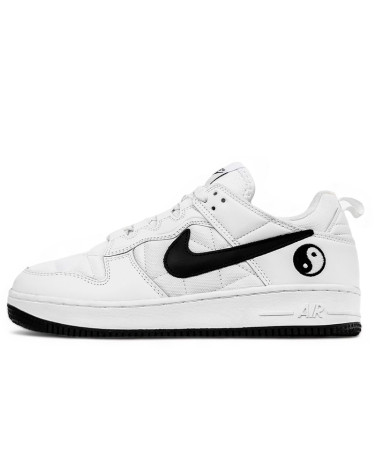 Sneakers Nike Air Force 1 low In Yan White Black Winter С ФЛИСОМ Black/white