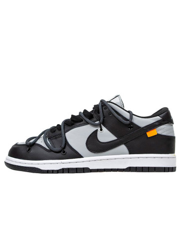 Кроссовки Nike Dunk Low Off-White Black Grey Черный/серый