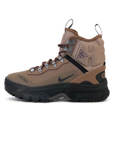 Sneakers Nike ACG Air Zoom Gaiadome Gore-Tex Khaki White Winter Termo С ФЛИСОМ Brown