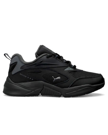 Sneakers Puma RS All Black Grey З ФЛІСОМ Black/gray