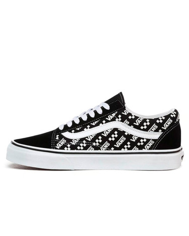 Кеди Vans Old Skool Logo Vans Black White Чорний/білий
