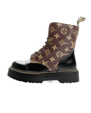 Черевики Dr. Martens Jadon Smooth Leather Platform Boots З ХУТРОМ Різнокольорові
