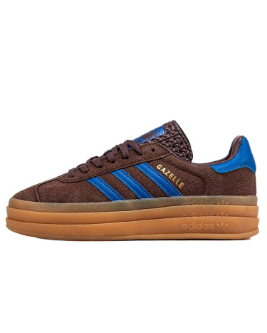Кроссовки Adidas Gazelle Platform Brown Blue Коричневый
