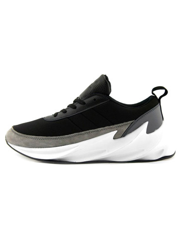 Кроссовки Adidas Sharks Black & White & Grey Черный/белый