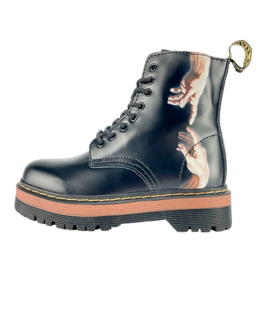 Boots Dr. Martens Jadon Smooth Leather Boots Brown The Creation of Adam Multicolored