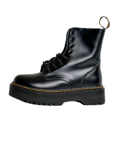 Boots Dr. Martens Jadon Smooth Leather Boots Zip Black Black