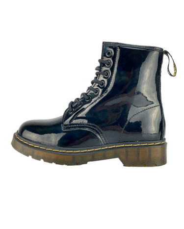 Черевики Dr. Martens Jadon Leather Polished Boots Black С МЕХОМ Чорний