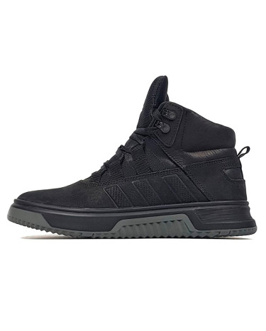 Кросівки Adidas Posturo Design Boots Black Winter С МЕХОМ Чорний