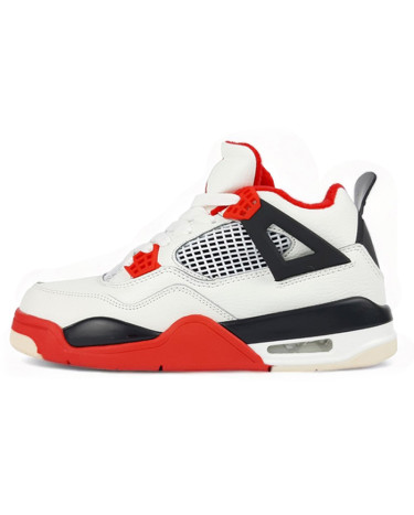 Кросівки Jordan 4 White Red Winter З ХУТРОМ Різнокольорові