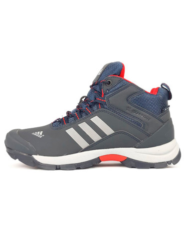 Кросівки Adidas Climaproof High Navi Red Winter С МЕХОМ Сірий/синій