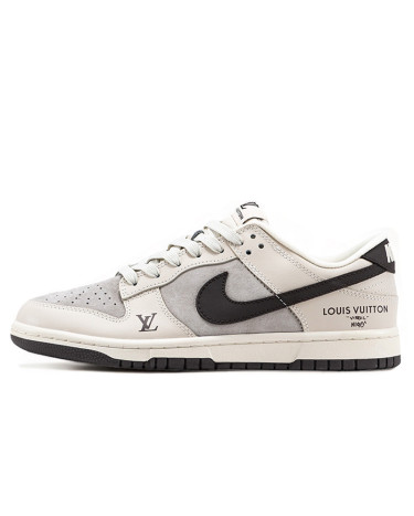 Кросівки Nike SB Dunk Low x Louis Vuitton Grey Black Сірий