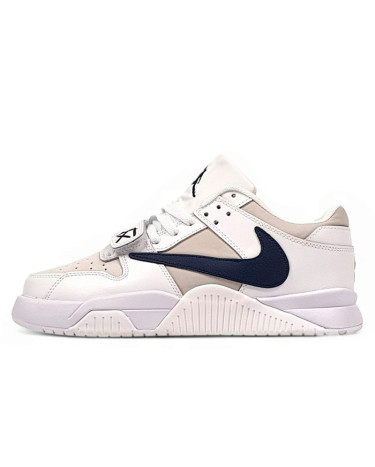 Кроссовки Jordan Cut The Check x Travis Scott White Beige Black Бежевый