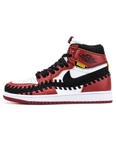 Кросівки Jordan 1 Retro High Union Los Angeles Red Black White Різнокольорові