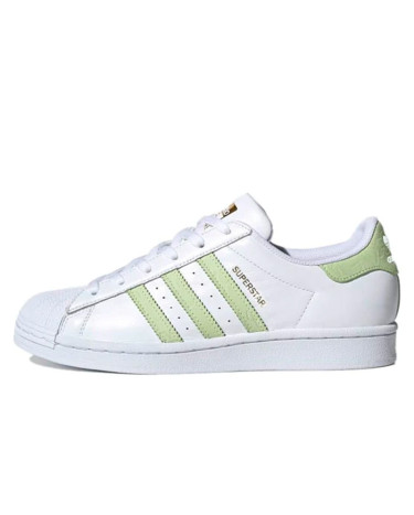 Кроссовки Adidas Superstar White Green Gold FW3568 Белый/зеленый