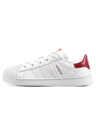 Кросівки Adidas Superstar White Red Білий/червоний
