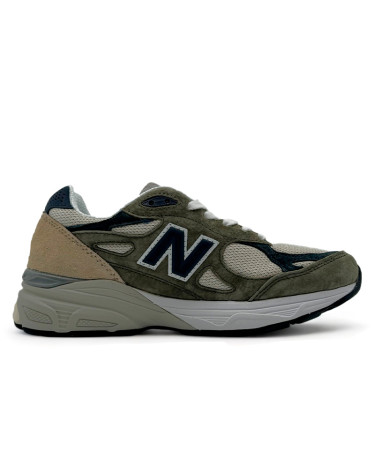 Sneakers New Balance 990 Khaki Blue Beige Grey, Olive