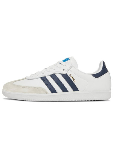 Кроссовки Adidas Samba ADV White Shadow Navy GW3158 Белый/синий