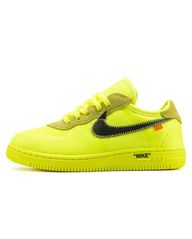 Кросівки Nike Air Force 1 Low Off-White Volt Жовтий
