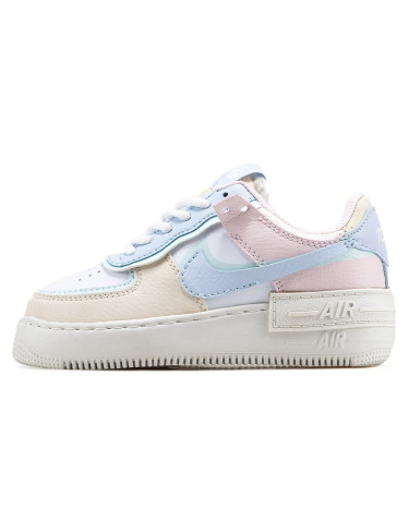 Кросівки Nike Air Force 1 Shadow White Glacier Blue Ghost Різнокольорові