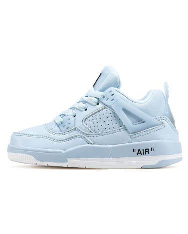 Кросівки Jordan 4 x Off-White Blue Блакитний