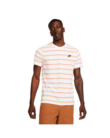 Футболки Футболка Nike TEE CLUB STRIPE DZ2985-100 Белый