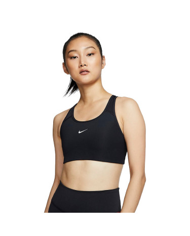 Спортивная одежда Топ Nike SWOOSH BRA PAD BV3636-010 Черный