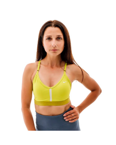 Спортивная одежда Топ Nike NK INDY BRA V-NECK CZ4456-308 Желтый