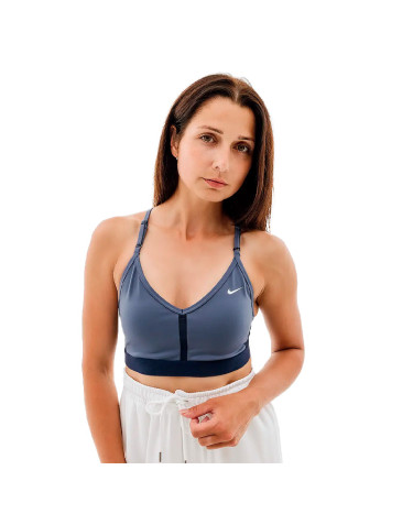 Спортивная одежда Топ Nike NK INDY BRA V-NECK CZ4456-491 Серый