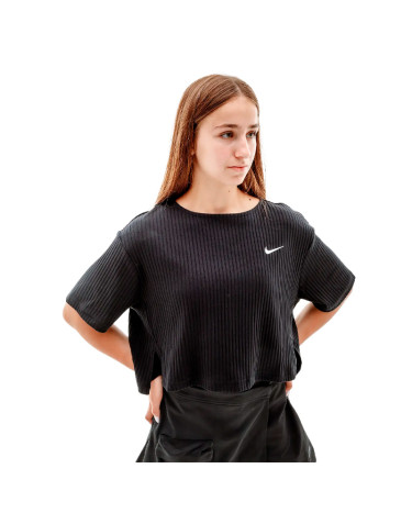 Футболки Футболка Nike NSW RIB JRSY SS TOP DV7870-010 Черный