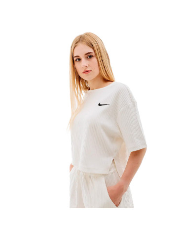 Футболки Футболка Nike NSW RIB JRSY SS TOP DV7870-133 Белый