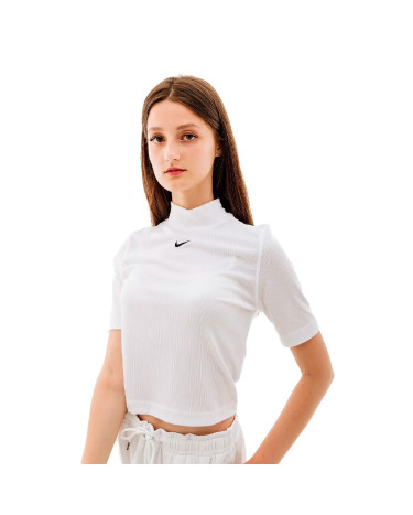 Футболки Футболка Nike NSW ESSNTL RIB MOCK SS TOP DV7958-100 Білий