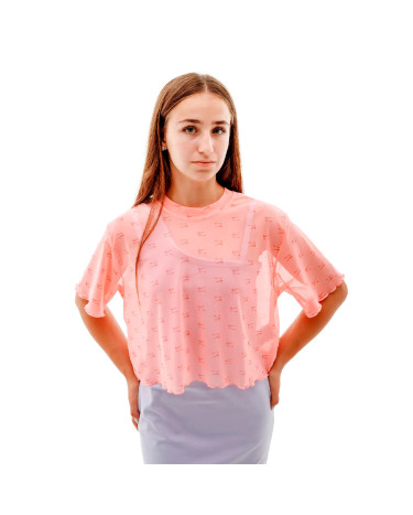 Футболки Футболка Nike NSW AIR AOP MESH SS CROP TOP DV8245-611 Рожевий