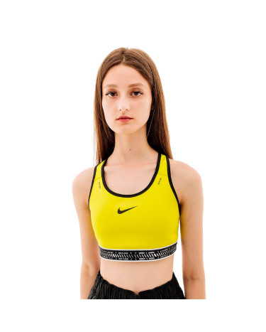 Спортивная одежда Топ Nike NK SWSH ON THE RUN BRA DV9914-308 Желтый