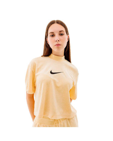 Футболки Футболка Nike NSW MOCK SS TEE TRRY MS FJ4894-294 Желтый