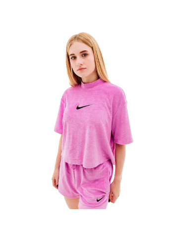 Футболки Футболка Nike NSW MOCK SS TEE TRRY MS FJ4894-532 Фиолетовый