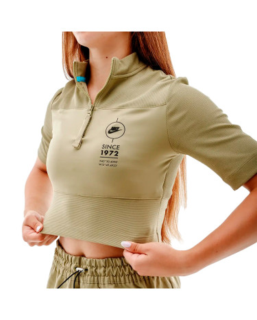 Футболки Футболка тренувальна Nike NSW TOP SS RIB SU FJ5253-276 Оливковый