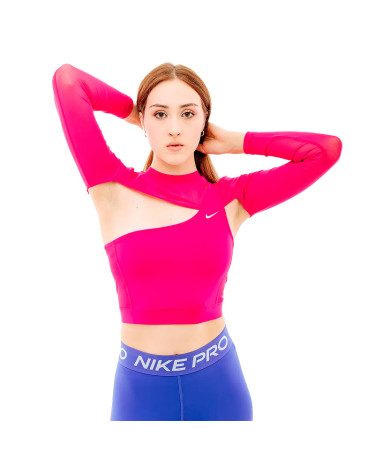Спортивний одяг Топ з довгим рукавом Nike LS TOP CROPPED NVT FB5683-615 Рожевий
