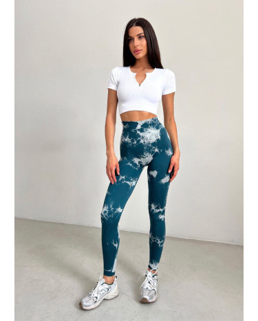Sportswear Легінси Зелено-Білі з Push-Up Ефектом Green