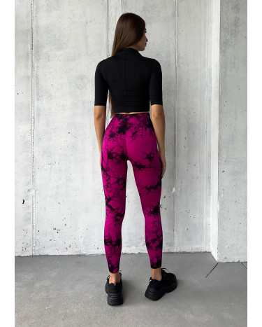 Sportswear Легінси Рожево-Чорні з Push-Up Ефектом Pink