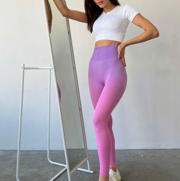 Легінси Фіолетово-Рожеві з Push-Up Ефектом