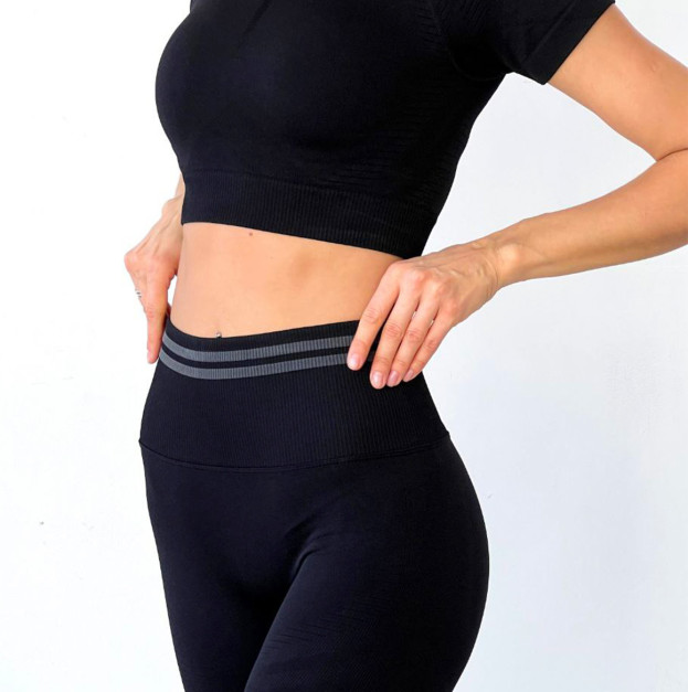 Спортивні Шорти Чорні з Push-Up Ефектом