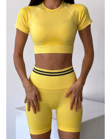 Sportswear Кроп Топ Спортивний Жовтий Yellow