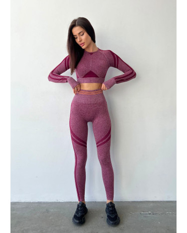 Sportswear Легінси Бордові з Push-Up Ефектом Burgundy