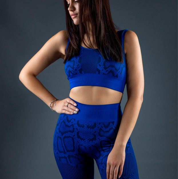 Комплект Легінси + Спортивний Топ Синій