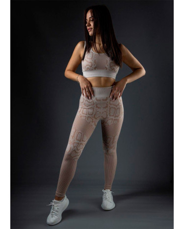 Sportswear Комплект Легінси + Спортивний Топ Бежевий Beige