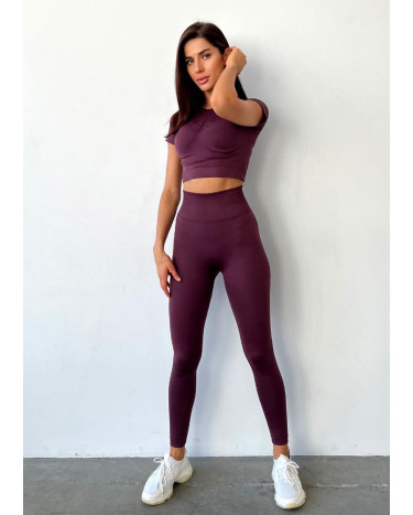 Sportswear Кроп Топ Спортивний Марсала Burgundy