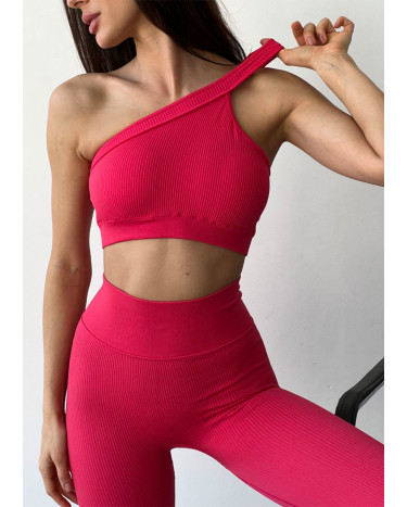 Sportswear Топ Спортивний Червоний в Рубчик Red