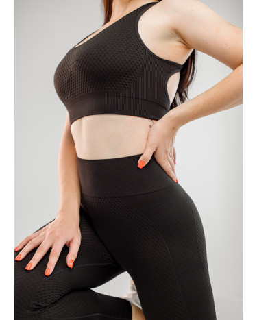 Sportswear Топ Спортивний Чорний з Візерунком Black