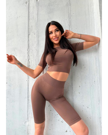 Shorts Велосипедки Коричневі Beige