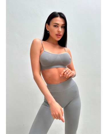 Sportswear Топ Спортивний Сірий Grey